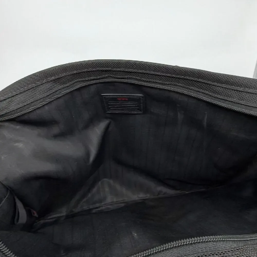Tumi Alpha Expandable Organizer Black Ballistic Nylon Briefcase